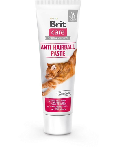 BRIT Care Cat hrana completara pentru pisici, contra ghemotoacelor de blana, cu taurina, 100 g