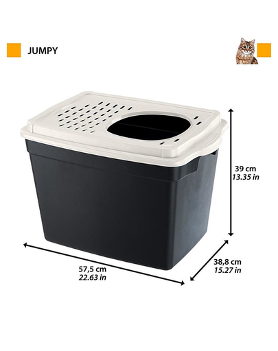 FERPLAST Jumpy litiera inchisa pentru pisici