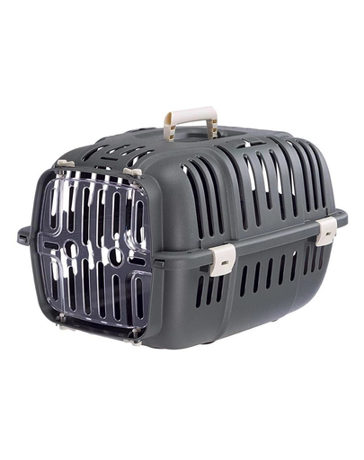 FERPLAST Jet 10 Transportor pentru pisici si caini mici 32x47x29 cm, gri