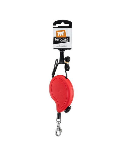 FERPLAST Flippy One Cord Mini Lesa automata pentru caini 3 m, rosu