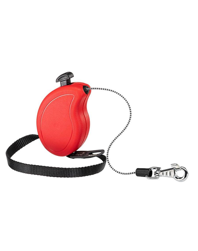 FERPLAST Flippy One Cord Mini Lesa automata pentru caini 3 m, rosu