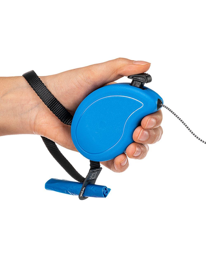 FERPLAST Flippy One Cord Mini Lesa automata pentru caini 3 m, albastru