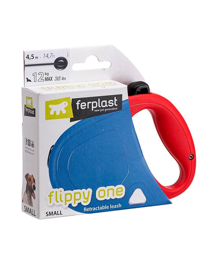 FERPLAST Flippy One Cord M Lesa automata pentru caini 5 m, rosu