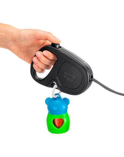 FERPLAST Flippy One Tape S Lesa automata cu banda pentru caini 4 m, negru