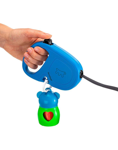 FERPLAST Flippy One Tape S Lesa automata cu banda pentru caini 4 m, albastru