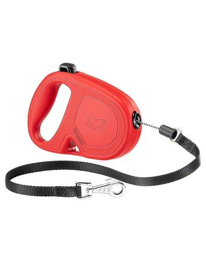 FERPLAST Flippy One Cord M Lesa automata pentru caini 5 m, rosu