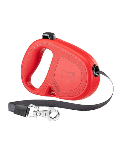 FERPLAST Flippy One Tape M Lesa automata cu banda pentru caini 5 m, rosu