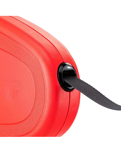 FERPLAST Flippy One Tape M Lesa automata cu banda pentru caini 5 m, rosu