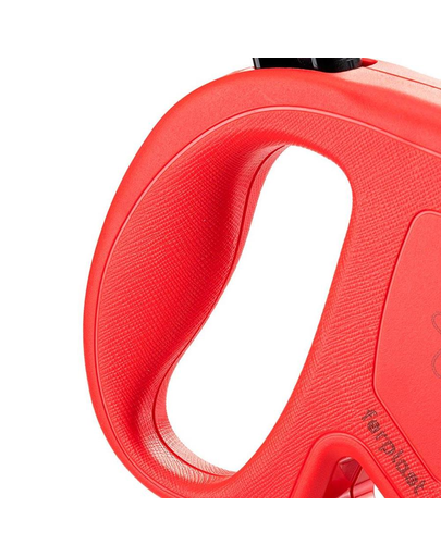 FERPLAST Flippy One Tape M Lesa automata cu banda pentru caini 5 m, rosu