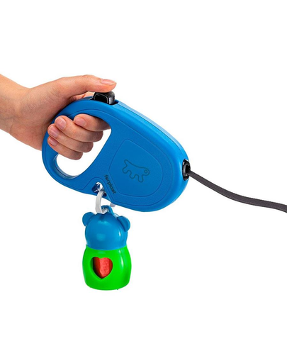 FERPLAST Flippy One Tape M Lesa automata cu banda pentru caini 5 m, albastru