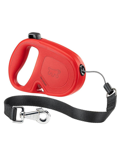 FERPLAST Flippy One Cord L Lesa automata pentru caini 5 m, rosu