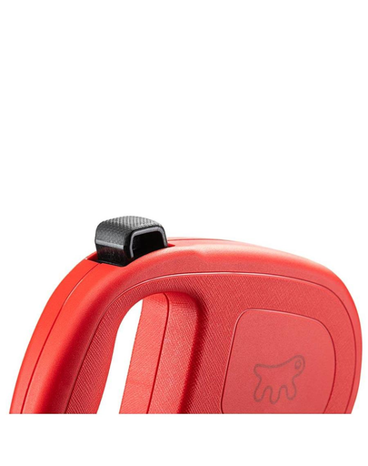 FERPLAST Flippy One Cord L Lesa automata pentru caini 5 m, rosu