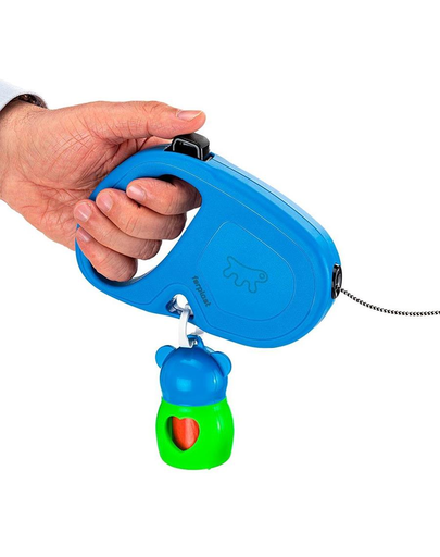 FERPLAST Flippy One Cord L Lesa automata pentru caini 5 m, albastru