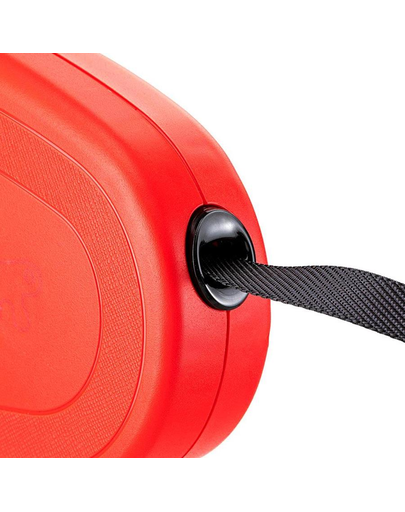 FERPLAST Flippy One Tape L Lesa automata cu banda pentru caini 5 m, rosu