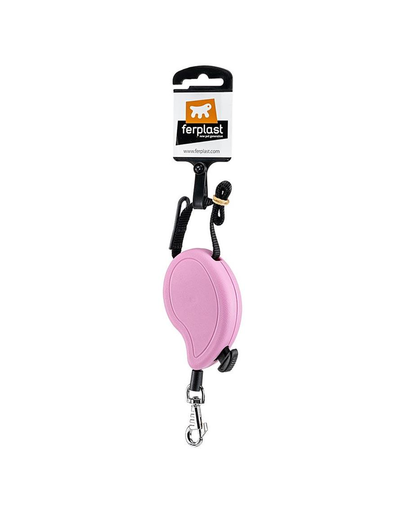 FERPLAST Flippy One Cord Mini Lesa automata pentru caini 3 m, roz
