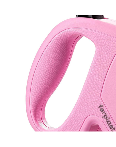 FERPLAST Flippy One Tape S Lesa automata cu banda pentru caini 4 m, roz