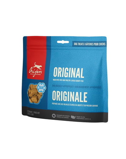 ORIJEN FD Treats Original Dog recompense pentru caini, cu peste si pasare 42.5g