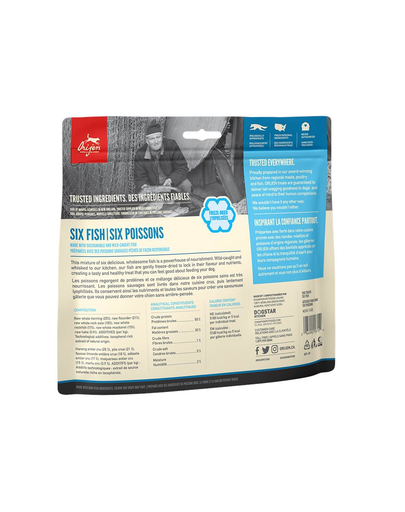 ORIJEN FD Treats Six Fish Dog recompense pentru caini, mix peste 42.5g