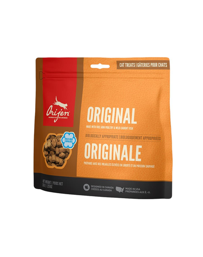 ORIJEN FD Treat Original Cat recompense pentru pisici, cu pasare si peste salbatic 35g