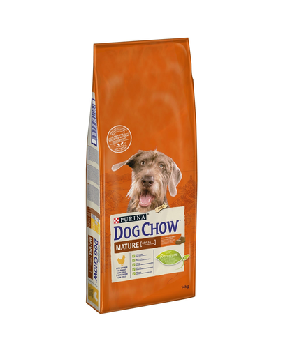 PURINA Dog Chow Mature Adult 5+ hrana uscata caini adulti cu varsta peste 5 ani, cu pui 14 kg