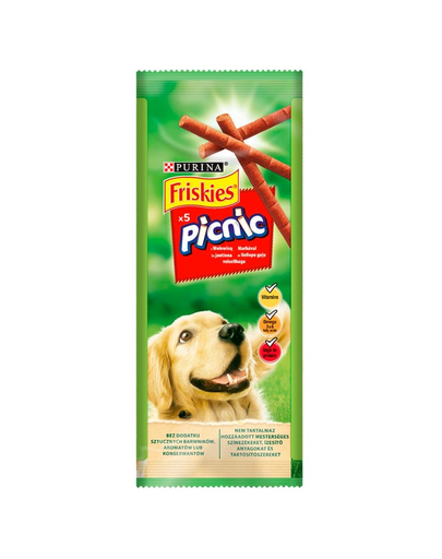 FRISKIES Picnic recompense pentru caini adulti cu carne de vita 32x42 g (160 bucati)