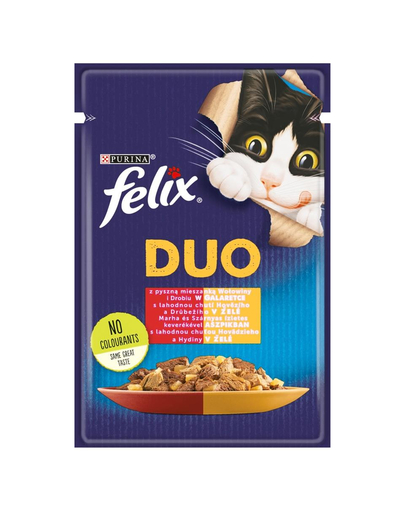 FELIX Duo Hrana umeda pentru pisici adulte si sterilizate 85 g