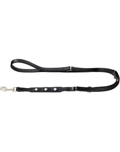HUNTER Swiss Lesa reglabila din piele pentru caini 1,8cm/2m, negru