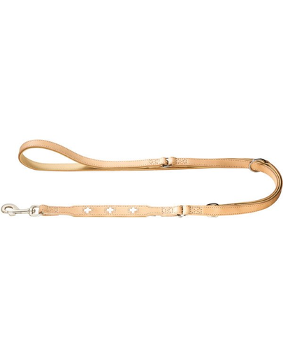 HUNTER Swiss Lesa reglabila din piele pentru caini 1,8cm/2m, bej