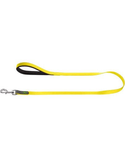 HUNTER Convenience Lesa pentru caini 1,5cm/1,2m, galben neon