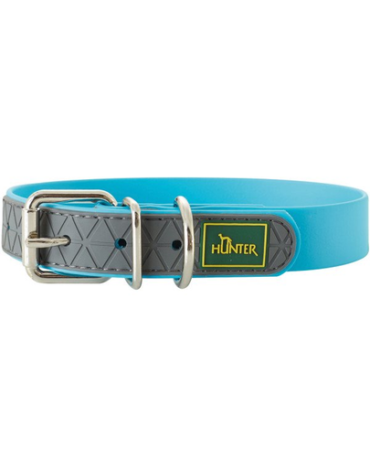 HUNTER Convenience Zgarda pentru caini, marimea  M (50) 38-46/2,5cm turcoaz