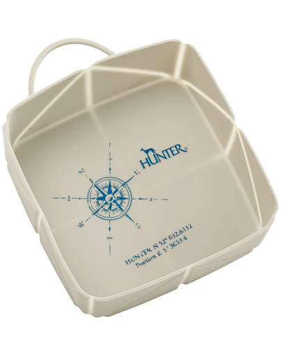 HUNTER List Bol pliabil pentru caini, din silicon 590 ml, bej