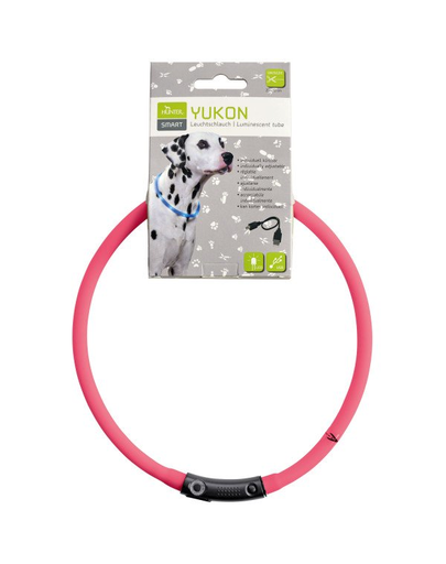 HUNTER LED Yukon Zgarda cu led pentru caini 20-70cm, roz