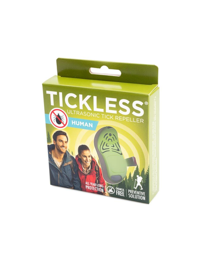 TICKLESS Human Repelent cu ultrasunete pentru eliminarea capuselor, verde