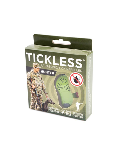TICKLESS Hunter Repelent cu ultrasunete pentru eliminarea capuselor, verde