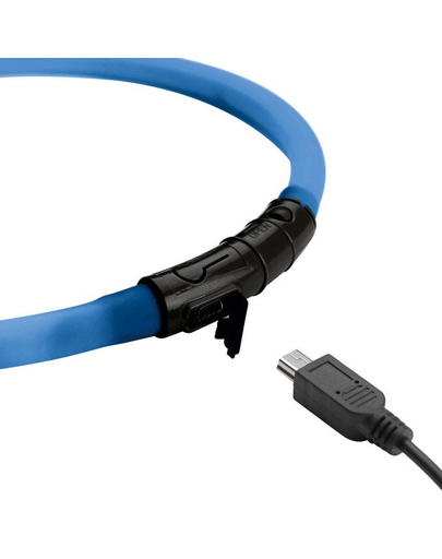 HUNTER LED Yukon Zgarda cu led pentru caini 20-70cm, albastru