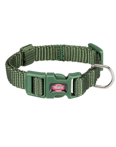 TRIXIE Zgardă Premium, XXS–XS: 15–25 cm/10 mm, forest