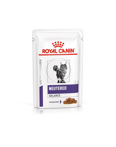 ROYAL CANIN VHN Cat Neutered Balance hrana umeda pentru pisici adulte cu tendinta de ingrasare, de la sterilizare pana la 7 ani 12x85g
