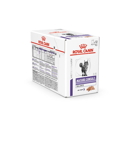 ROYAL CANIN VHN Cat Mature Consult Balance Loaf  hrana umeda pentru pisici senior, cu varsta de peste 7 ani 12x85g