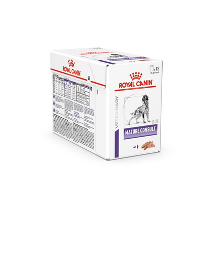 ROYAL CANIN VHN Dog Mature Consult Loaf  hrana umeda pentru caini batrani de peste 8 ani 12x85g