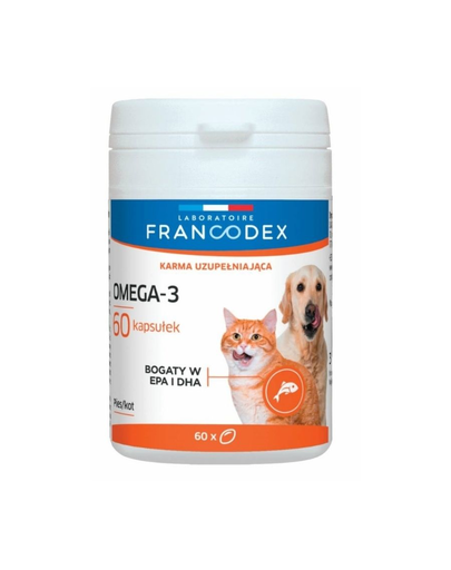 FRANCODEX Omega-3 pentru câini și pisici 60 capsule