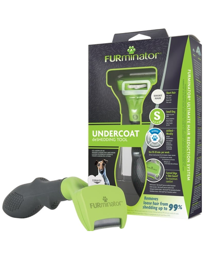 FURMINATOR Undercoat deShedding perie pentru caini cu par scurt - Small