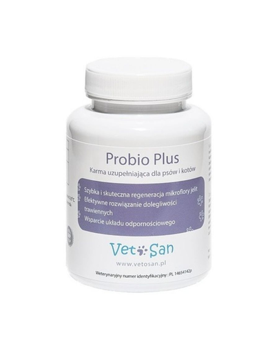 VETOSAN PROBIO Plus Supliment pentru probleme digestive ale câinilor și pisicilor 60 tablete