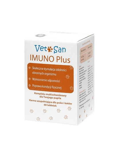 VETOSAN IMUNO Plus Complex de vitamine pentru câini și pisici 60 tablete