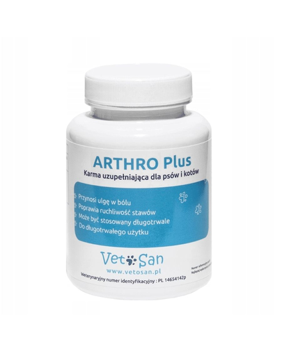 VETOSAN ARTHRO Plus Supliment pentru articulatiile cainilor si pisicilor 60 tablete