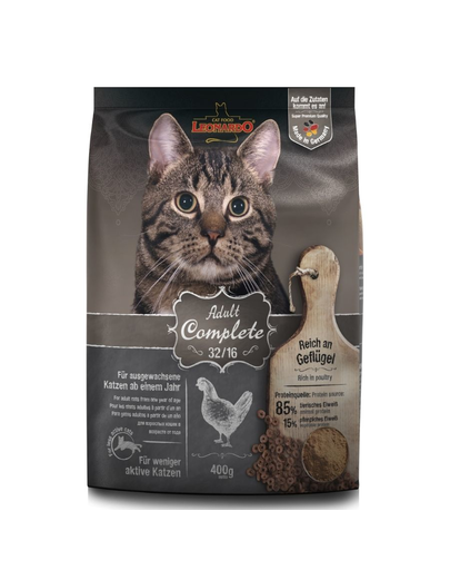 LEONARDO Adult Complete hrana uscata pisici adulte cu nivel scazut de activitate 32/16 0,4 kg