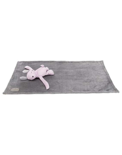 TRIXIE Set Junior patura si jucarie 75 x 50 cm, gri/liliac