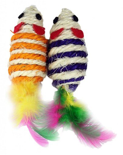 PET NOVA Jucarie pentru pisici, soareci 7x3cm, set 2buc.