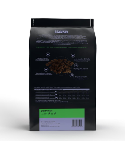 Country&Nature Lamb&Turkey Hrana uscata caini adulti talie mica/mijlocie, miel si curcan 14 kg