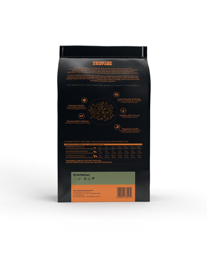 Country&Nature Turkey&Vegetables Recipe Hrana uscata caini adulti talie mica, curcan si legume 14 kg