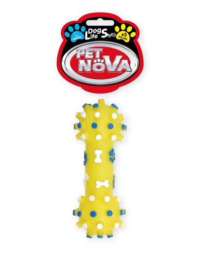 PET NOVA DOG LIFE STYLE Jucarie os pentru caini, 12cm, galben